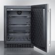 Summit | 24 Inch Outdoor Undercounter Refrigerator with Adjustable Glass Shelves, Digital Thermostat, Door Lock, Internal Fan, LED Lighting, 4.6 cu. ft. Capacity, Commercially Approved  | SPR627OSCSS Sale