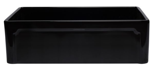 ALFI Brand - 33 inch Black Reversible Single Fireclay Farmhouse Kitchen Sink | AB3320SB-BG For Sale