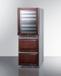 Summit® 24  Wide Combination Dual-Zone Wine Cellar and 2-Drawer All-Refrigerator (Panels Not Included) | SWCDAR24PNR Online Hot Sale