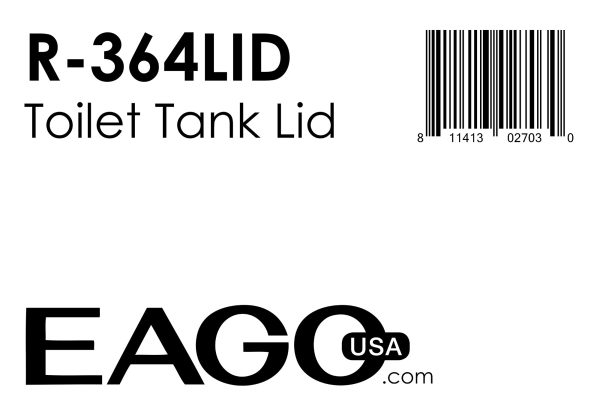 EAGO - Replacement Ceramic Toilet Lid for TB364 | R-364LID on Sale