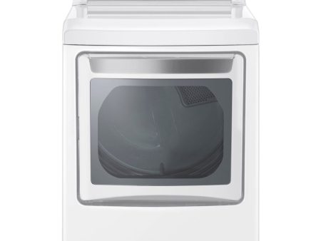 LG - 7.3 cu. ft. Ultra Large High Efficiency Electric Dryer with EasyLoad Door, White | DLE7400WE Cheap