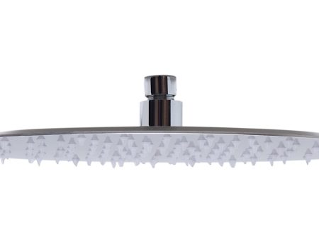 ALFI Brand - 12  Oval Brushed Solid Stainless Steel Ultra Thin Rain Shower Head | RAIN128-BSS Sale