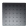 ALFI Brand - Matte Black Stainless Steel 20  Square Ultra-Thin Rain Shower Head | RAIN20S-BM on Sale