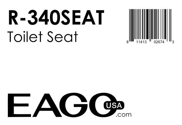 EAGO - Replacement Soft Closing Toilet Seat for TB340 | R-340SEAT Cheap