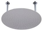 ALFI Brand - 20  Round Brushed Solid Stainless Steel Ultra Thin Rain Shower Head | RAIN20R-BSS on Sale