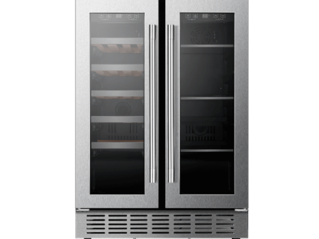 Vitara - 24  French Door Wine and Beverage Center - Stainless Steel | VBWC4002SB Online now