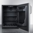 Summit - 24  4.8 Cu. Ft. Stainless Steel Built-In Compact Refrigerator with Curved Towel Bar - ADA Compliant | [AL54CSSTB] Online