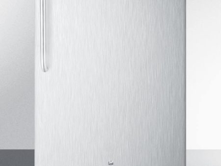 Summit | 24 Inch Freestanding or Built-In Counter Depth Compact Refrigerator with 4.8 cu. ft. Capacity | AL54SSTB Discount