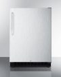 Summit | 24 Inch Freestanding or Built-In Counter Depth Compact Refrigerator with 4.8 cu. ft. Capacity | AL54SSTB Discount