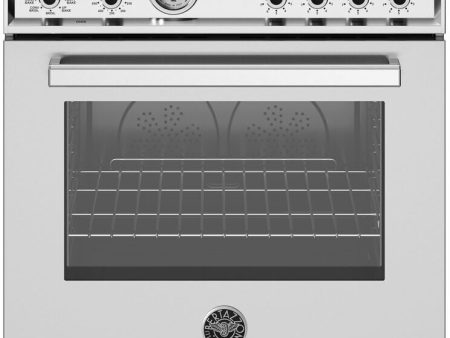 Bertazzoni - 30 Inch Freestanding Induction Range with 4 Elements, 4.6 cu. ft. Oven Capacity - PRO304INMXV on Sale