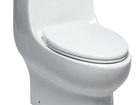 EAGO - Dual Flush One Piece Elongated Ceramic Toilet | TB358 For Sale