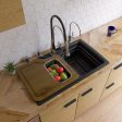 ALFI Brand - Black 35  Drop-In Single Bowl Granite Composite Kitchen Sink | AB3520DI-BLA Fashion