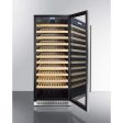 Summit 24  Wide Single Zone - 127 Bottle Wine Cellar | Built in or Free Standing | SWC1127B Hot on Sale