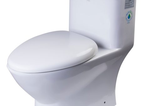 EAGO - MODERN DUAL FLUSH ONE PIECE ECO-FRIENDLY HIGH EFFICIENCY LOW FLUSH CERAMIC TOILET | TB346 For Cheap