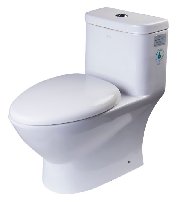 EAGO - MODERN DUAL FLUSH ONE PIECE ECO-FRIENDLY HIGH EFFICIENCY LOW FLUSH CERAMIC TOILET | TB346 For Cheap