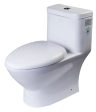 EAGO - MODERN DUAL FLUSH ONE PIECE ECO-FRIENDLY HIGH EFFICIENCY LOW FLUSH CERAMIC TOILET | TB346 For Cheap