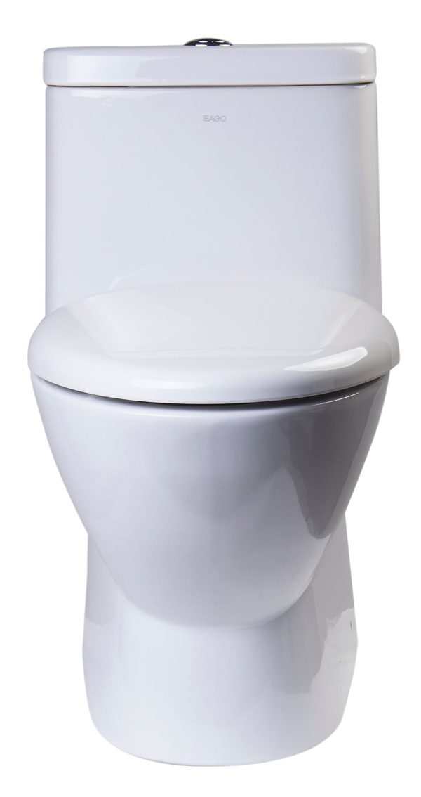 EAGO - MODERN DUAL FLUSH ONE PIECE ECO-FRIENDLY HIGH EFFICIENCY LOW FLUSH CERAMIC TOILET | TB346 For Cheap