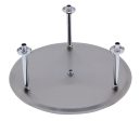 ALFI Brand - 20  Round Brushed Solid Stainless Steel Ultra Thin Rain Shower Head | RAIN20R-BSS on Sale