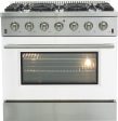 FORNO - Galiano 36  48  Professional Freestanding Gas Dual Fuel Range | 6-8 Italian Sealed Burner | White, Blue, Red, Black Door Color | FFSGS6244 & FFSGS6156 on Sale