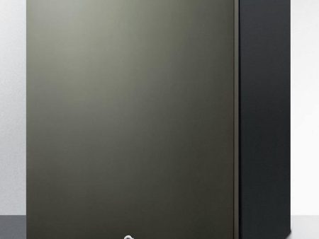 Summit - 24 in. 4.8 cu. ft. Mini Fridge in Black Stainless Steel | [AL54KSHH] Cheap