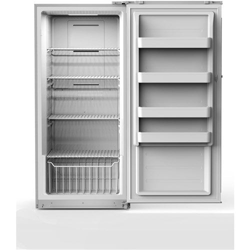 Midea - 13.8 CF Upright Freezer, Convertible - Stainless - WHS-507FWESS1 Online Hot Sale