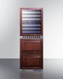 Summit® 24  Wide Combination Dual-Zone Wine Cellar and 2-Drawer All-Refrigerator (Panels Not Included) | SWCDAR24PNR Online Hot Sale