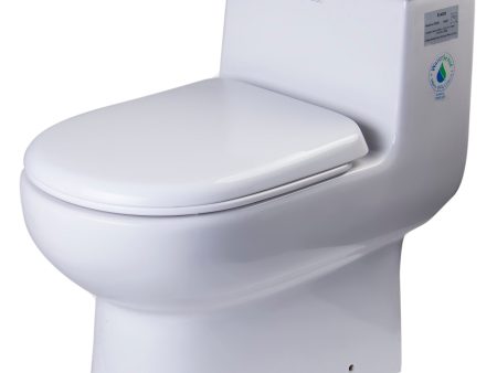 EAGO - DUAL FLUSH ONE PIECE ECO-FRIENDLY HIGH EFFICIENCY LOW FLUSH CERAMIC TOILET | TB351 Sale