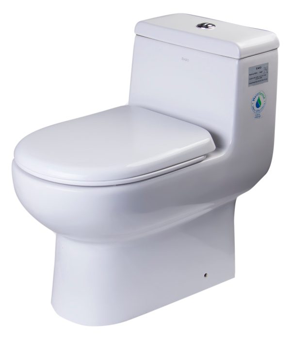 EAGO - DUAL FLUSH ONE PIECE ECO-FRIENDLY HIGH EFFICIENCY LOW FLUSH CERAMIC TOILET | TB351 Sale