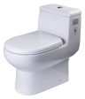 EAGO - DUAL FLUSH ONE PIECE ECO-FRIENDLY HIGH EFFICIENCY LOW FLUSH CERAMIC TOILET | TB351 Sale