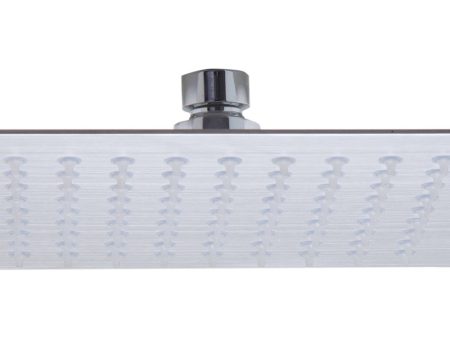 ALFI Brand - Solid Brushed Stainless Steel 8  Square Ultra Thin Rain Shower Head | RAIN8S-BSS on Sale