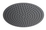 ALFI Brand - Matte Black Stainless Steel 16  Round Ultra-Thin Rain Shower Head | RAIN16R-BM on Sale