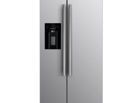 FORNO - 36 in. W x 29.86 in. D 20 cu. ft. Side by Side Refrigerator in Stainless Steel with Ice Maker For Discount