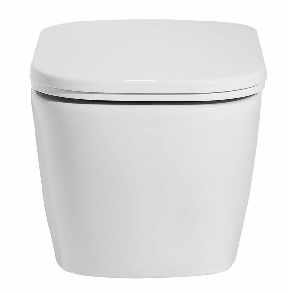 EAGO - White Modern Ceramic Wall Mounted Toilet Bowl | WD390 Hot on Sale