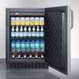 Summit | 24 Inch Outdoor Undercounter Refrigerator with Adjustable Glass Shelves, Digital Thermostat, Door Lock, Internal Fan, LED Lighting, 4.6 cu. ft. Capacity, Commercially Approved and ENERGY STAR |  SPR627OSCSSTB Sale