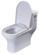 EAGO - DUAL FLUSH ONE PIECE ECO-FRIENDLY HIGH EFFICIENCY LOW FLUSH CERAMIC TOILET | TB353 Hot on Sale