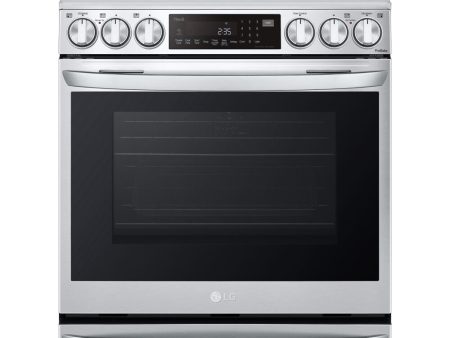 LG - 6.3CF Electric Single Oven Slide-In Range,Instaview,Air Fry,Air SousVide - Electric Slide-in - LSEL6337F Online