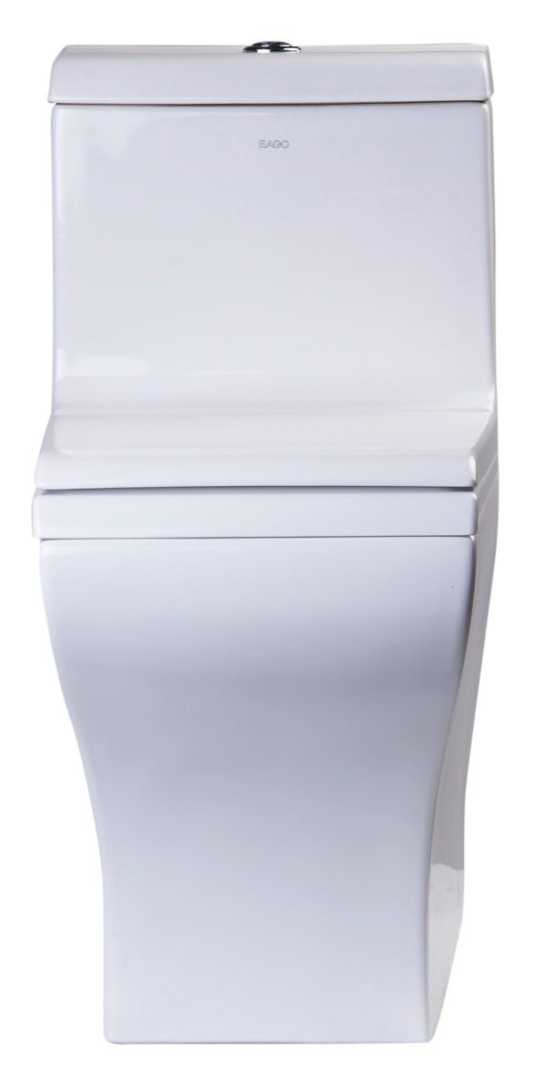 EAGO - DUAL FLUSH ONE PIECE ECO-FRIENDLY HIGH EFFICIENCY LOW FLUSH CERAMIC TOILET | TB356 Cheap