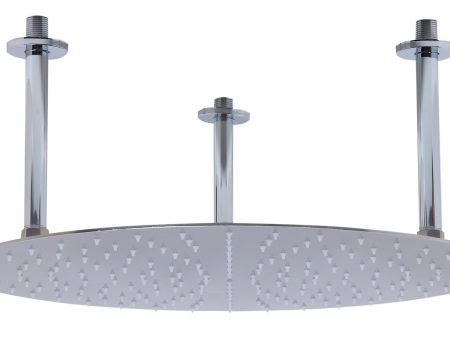 ALFI Brand - 20  Round Brushed Solid Stainless Steel Ultra Thin Rain Shower Head | RAIN20R-BSS on Sale