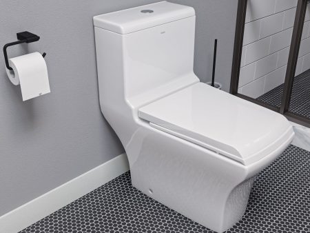 EAGO - DUAL FLUSH ONE PIECE ECO-FRIENDLY HIGH EFFICIENCY LOW FLUSH CERAMIC TOILET | TB356 Cheap