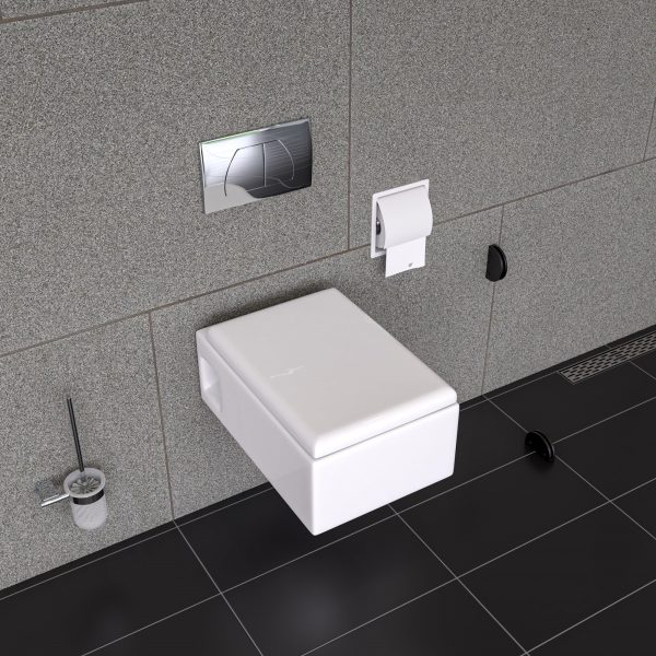 EAGO - Chrome Dual Flush Buttons for Wall Mounted Toilet | WDCFB For Discount