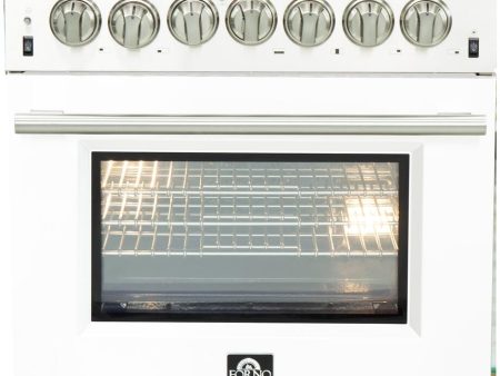 FORNO - Capriasca Titanium 30  36  48  Professional Freestanding Gas Dual Fuel Range | 5-8 Italian Sealed Burner | White, Blue, Red, Black Door Color | FFSGS6260 & FFSGS6187 Online Sale