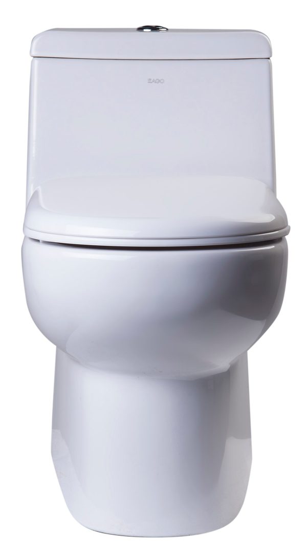 EAGO - DUAL FLUSH ONE PIECE ECO-FRIENDLY HIGH EFFICIENCY LOW FLUSH CERAMIC TOILET | TB351 Sale