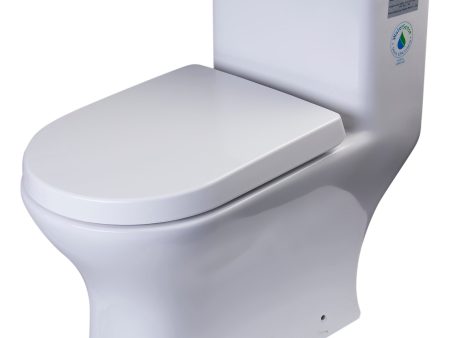 EAGO - DUAL FLUSH ONE PIECE ECO-FRIENDLY HIGH EFFICIENCY LOW FLUSH CERAMIC TOILET | TB353 Hot on Sale