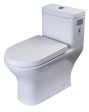 EAGO - DUAL FLUSH ONE PIECE ECO-FRIENDLY HIGH EFFICIENCY LOW FLUSH CERAMIC TOILET | TB353 Hot on Sale