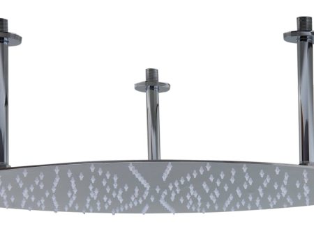 ALFI Brand - 24  Round Polished Solid Stainless Steel Ultra Thin Rain Shower Head | RAIN24R-PSS For Cheap