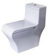 EAGO - DUAL FLUSH ONE PIECE ECO-FRIENDLY HIGH EFFICIENCY LOW FLUSH CERAMIC TOILET | TB356 Cheap